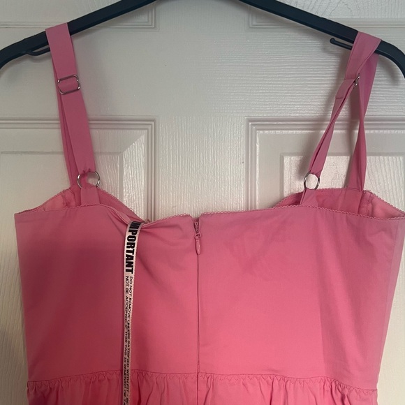 NWT House of CB French Pink Midi Tiered Elia Sundress - Picture 9 of 11